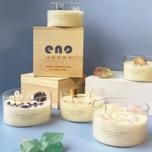 Flower Decoration Scented Crystal Stone Candle