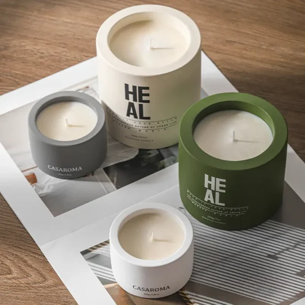Fragrance Candle in Nordic Style Ceramic Cup