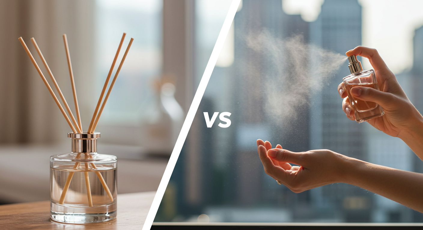 Reed Diffuser vs Perfume