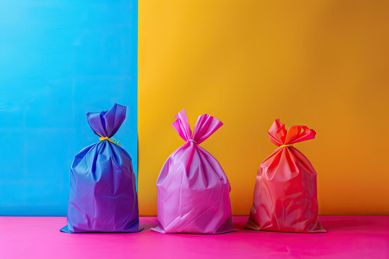 Marketing contrast for scented garbage bags
