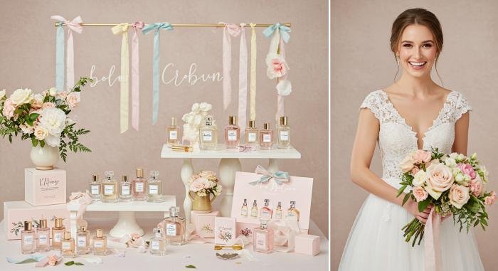 Bar à senteurs DIY pour douche nuptiale avec station de parfums