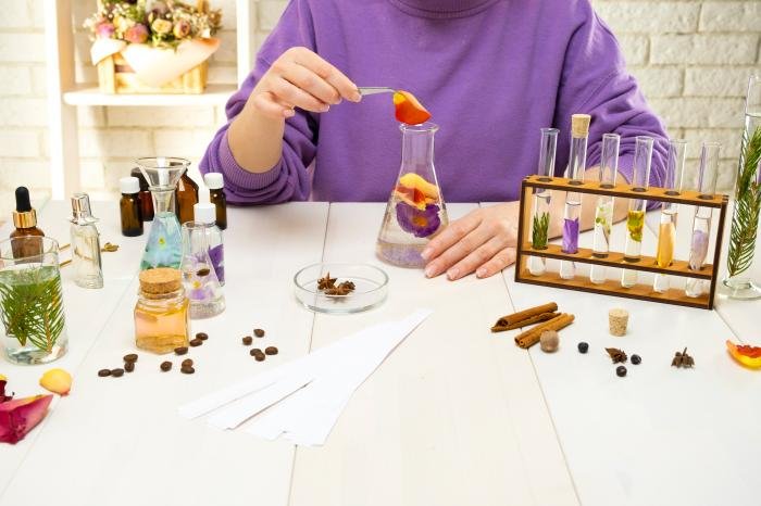 Matériel complet pour la fabrication de parfums maison pour débutants