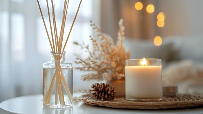 Harmonious scent pairing in home decor sets