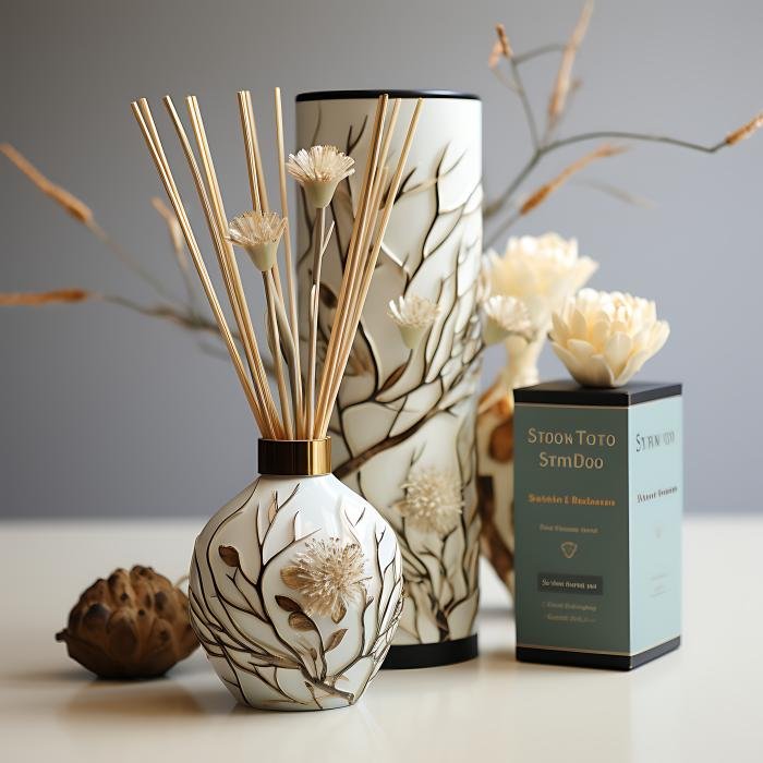 Complete home fragrance diffuser gift set with premium packaging