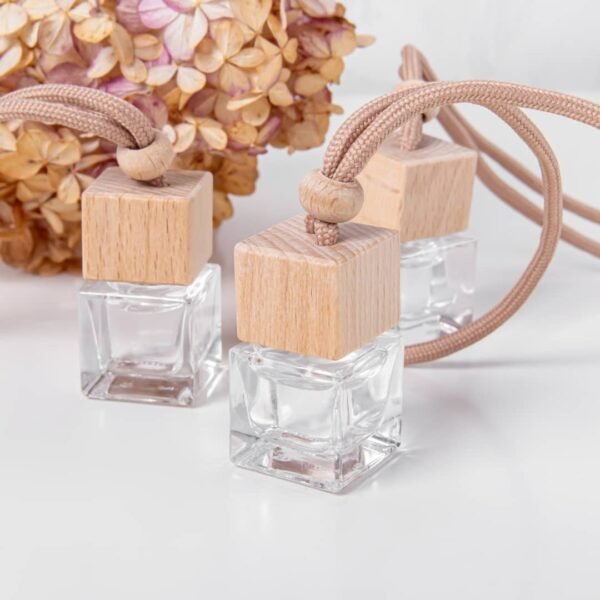  Bouteille en verre suspendue pour voiture 5ml Huile aromatique désodorisante