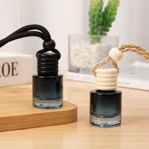 Recyclable 8ml Wooden Lids Hanging Car Diffuser 