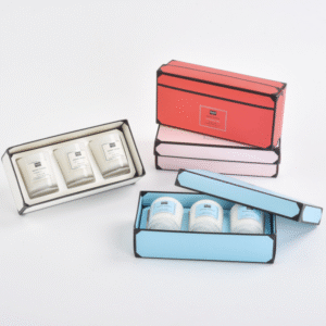 Scented candle gift sets in multiple colors and packaging styles, three-piece candle sets for wholesale and private label customization